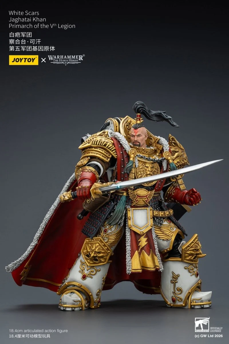 Joy Toy Warhammer The Horus Heresy: White Scars Jaghatai Khan Primarch of the Vth Legion 19cm - Image 13
