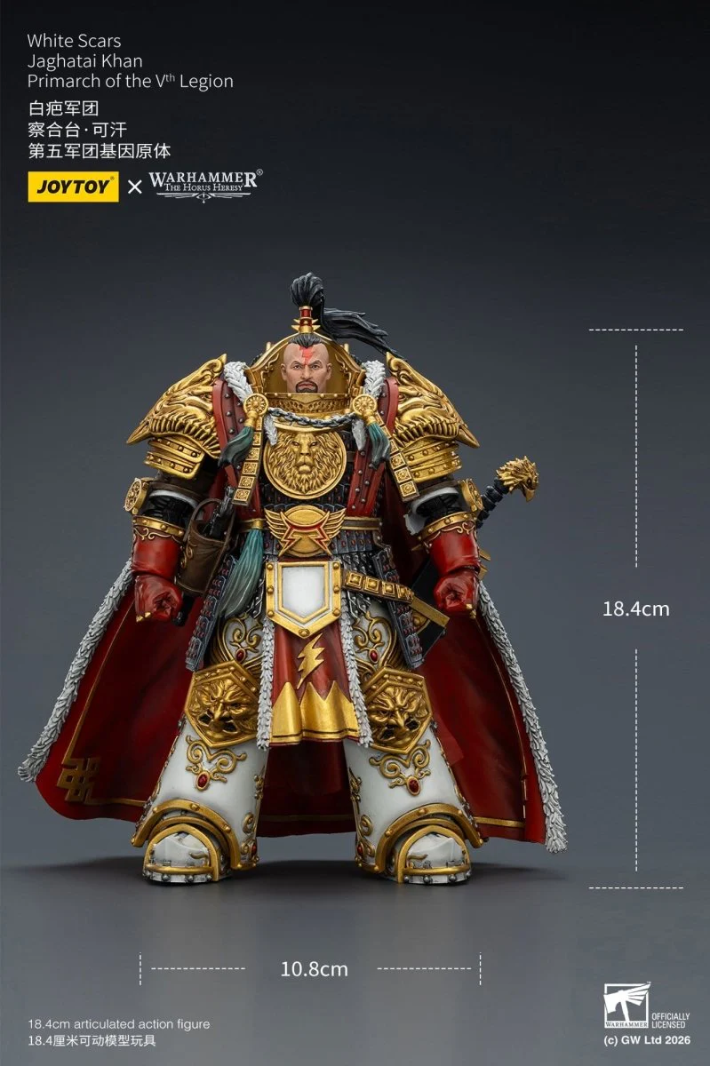 Joy Toy Warhammer The Horus Heresy: White Scars Jaghatai Khan Primarch of the Vth Legion 19cm - Image 7