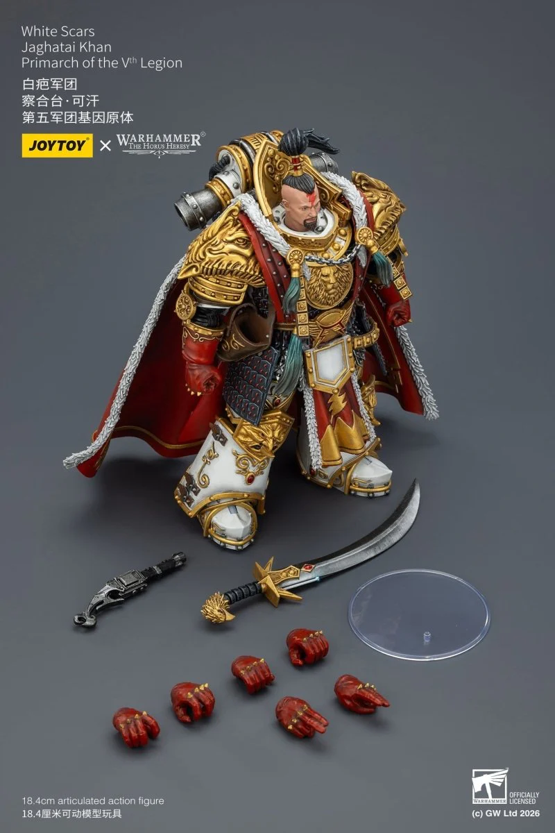 Joy Toy Warhammer The Horus Heresy: White Scars Jaghatai Khan Primarch of the Vth Legion 19cm - Image 8