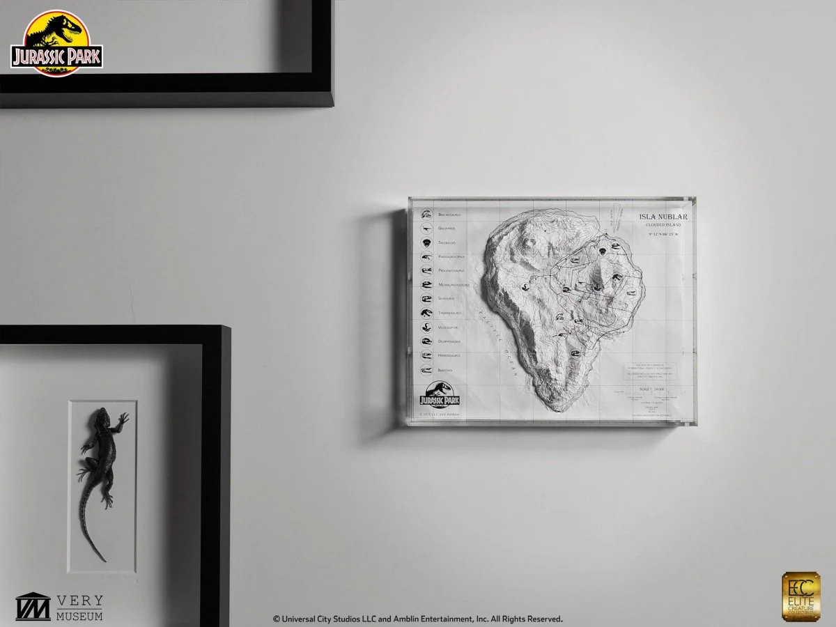 Jurassic Park Topographic Map Isla Nublar (Limited to 200 pieces Worldwide) - Image 15