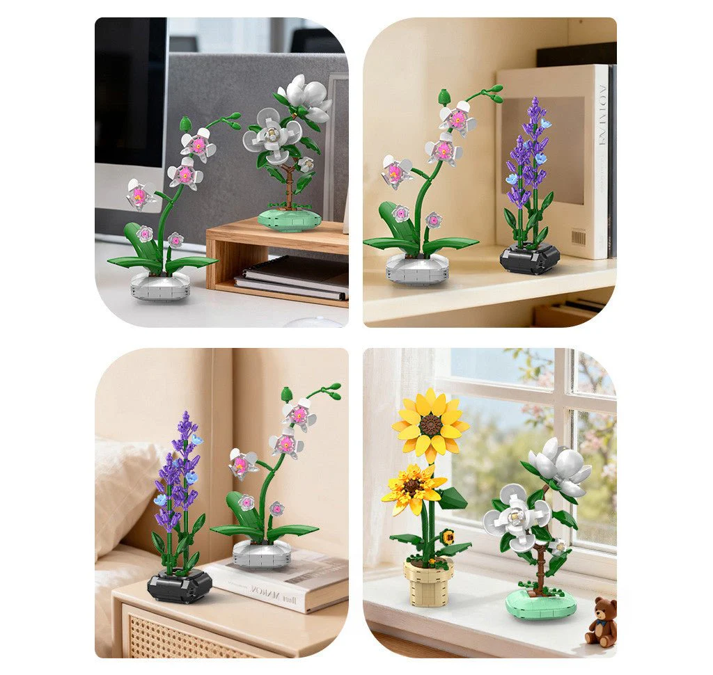 CaDA Lavender Building Block Planter - 205 pcs - Image 4