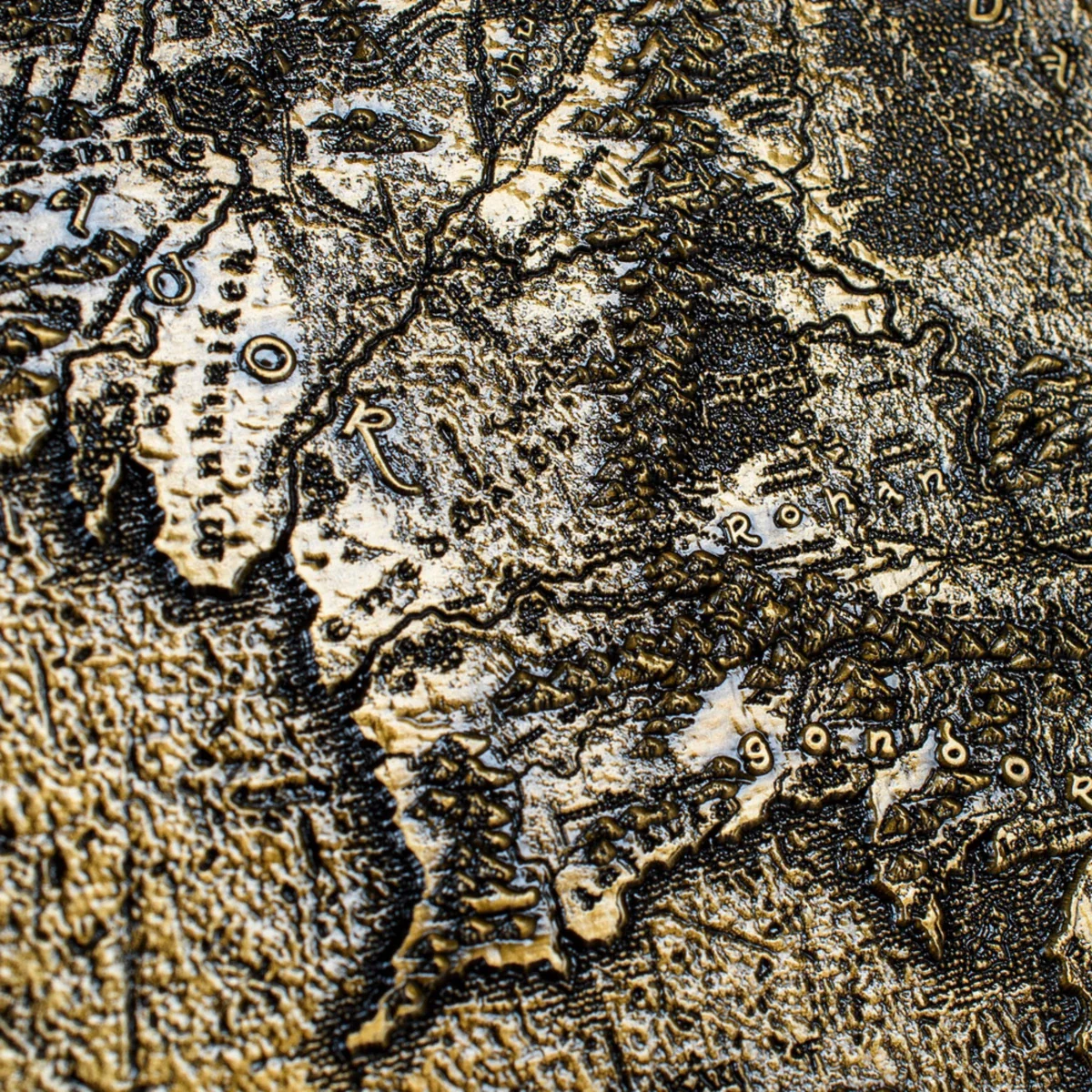 Lord of the Rings Middle Earth Metal Map - Image 12