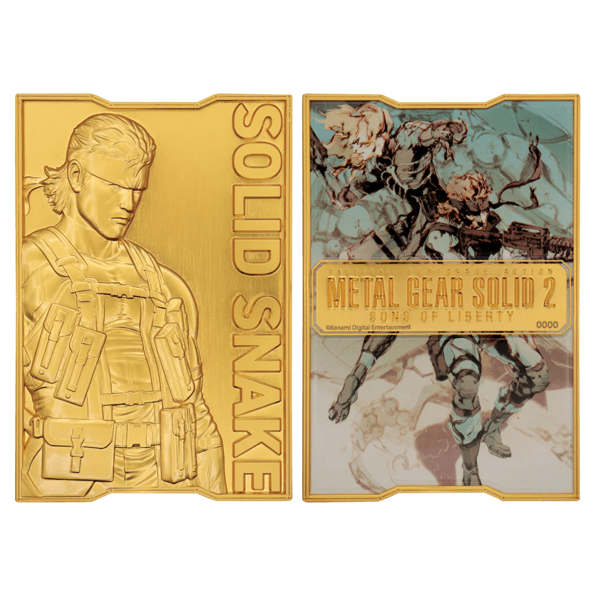 Metal Gear Solid 2 - 24k Gold Plated Snake Ingot - Image 3