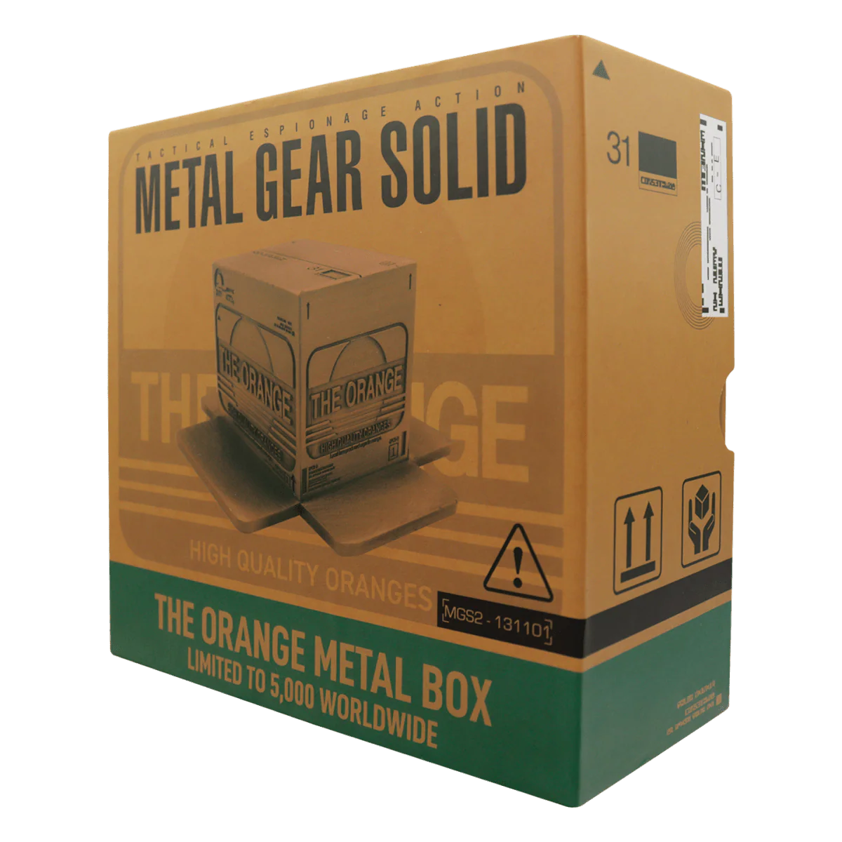 Metal Gear Solid 2 - Replica Antique Gold Plated Cardboard Box - Image 2