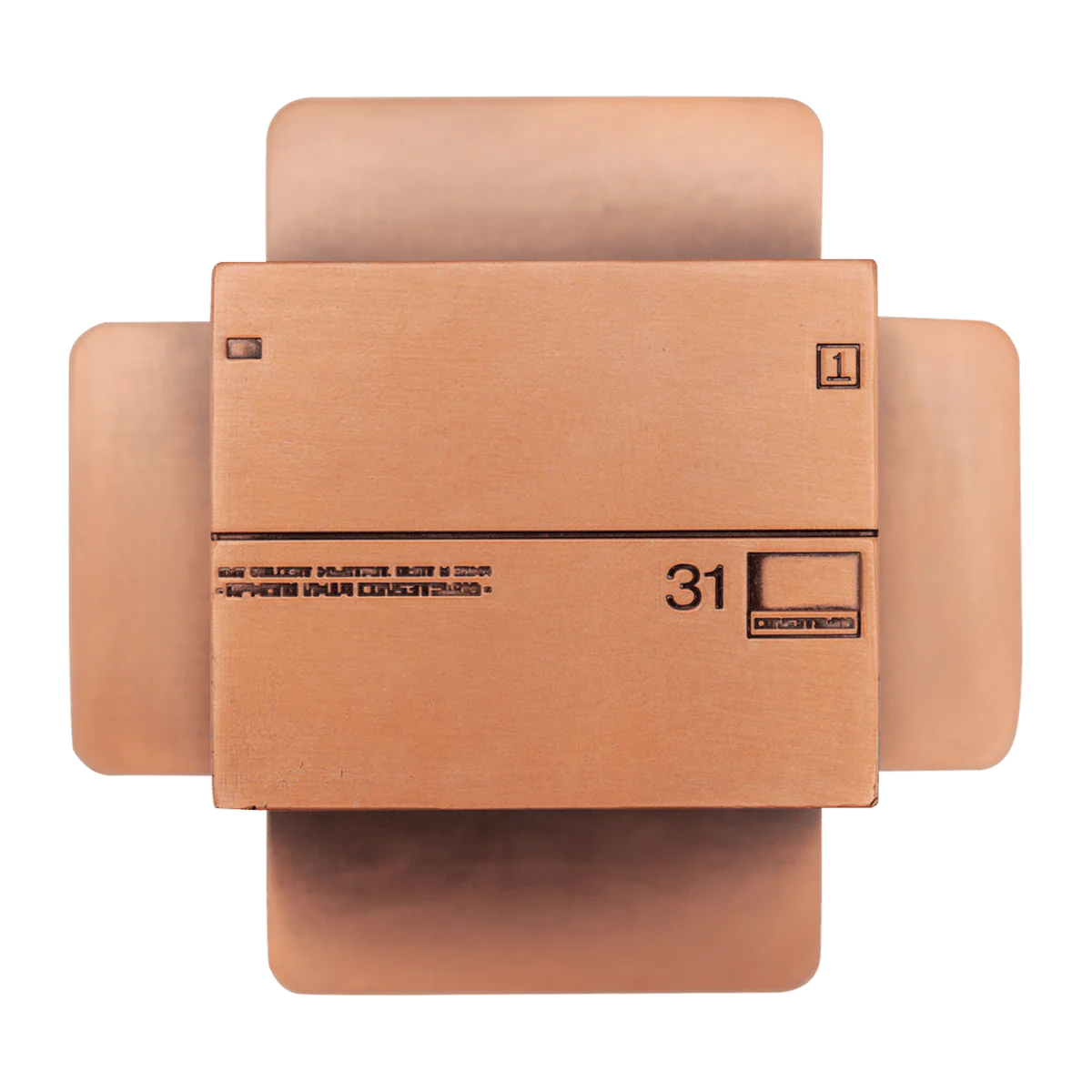 Metal Gear Solid 2 - Replica Antique Gold Plated Cardboard Box - Image 6