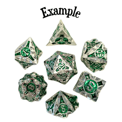 Metal Mystery Dice Set - Image 2