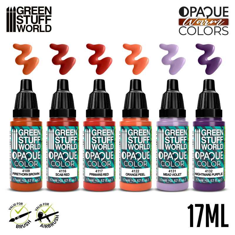 Green Stuff World - Opaque Paint Set - Warm Colours - Image 2