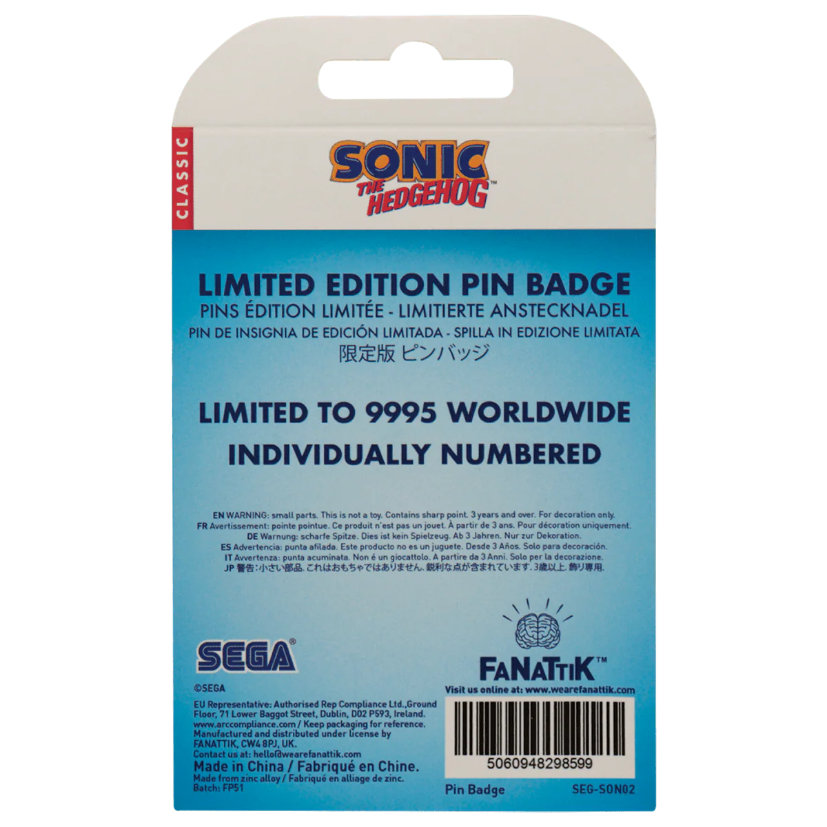 Sonic The Hedgehog – Sonic, Tails, and Knuckles Pin Badge - Image 3