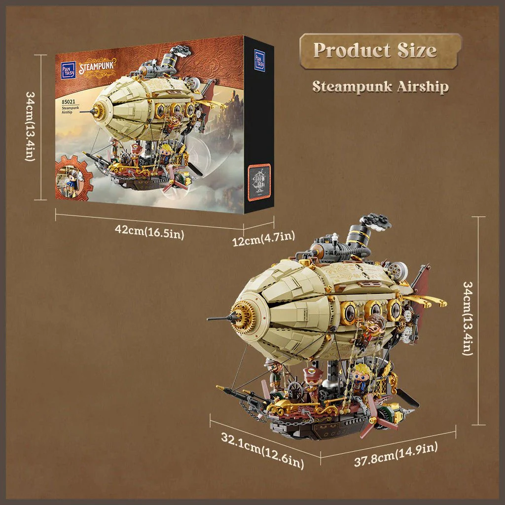 Pantasy Steampunk Airship - 1949 pcs - Image 13