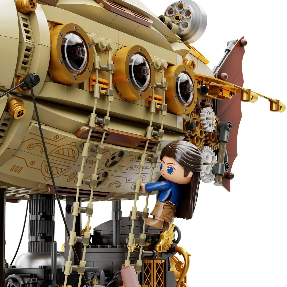 Pantasy Steampunk Airship - 1949 pcs - Image 5