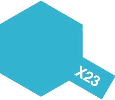 Tamiya Acrylic Paint Mini X-23 Clear Blue - Image 2