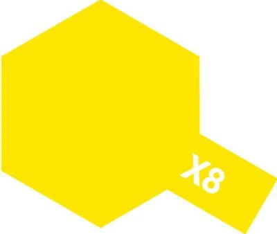 Tamiya Acrylic Paint Mini X-8 Lemon Yellow - Image 2