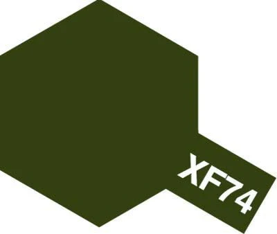 Tamiya Acrylic Paint Mini XF-74 Olive Drab (JGSDF) - Image 2