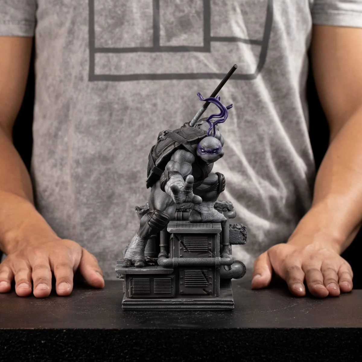 Teenage Mutant Ninja Turtles Donatello Black and White Variant 26cm ETA 28 Days - Image 10