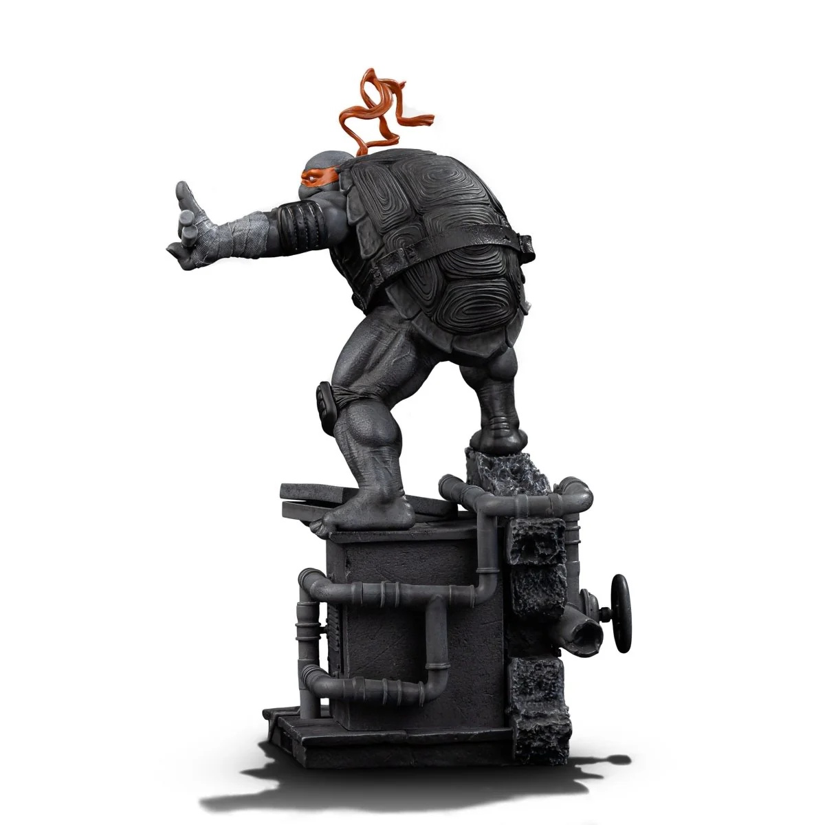 Teenage Mutant Ninja Turtles Michelangelo Black and White Variant 26cm ETA 28 Days - Image 3