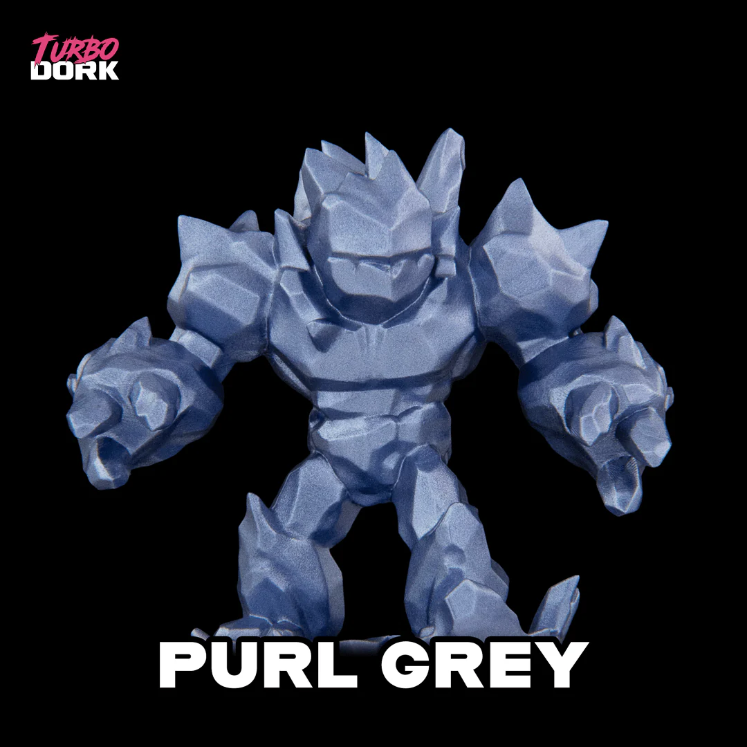 Turbo Dork: Purl Grey Metallic Acrylic Paint 22ml - Image 2