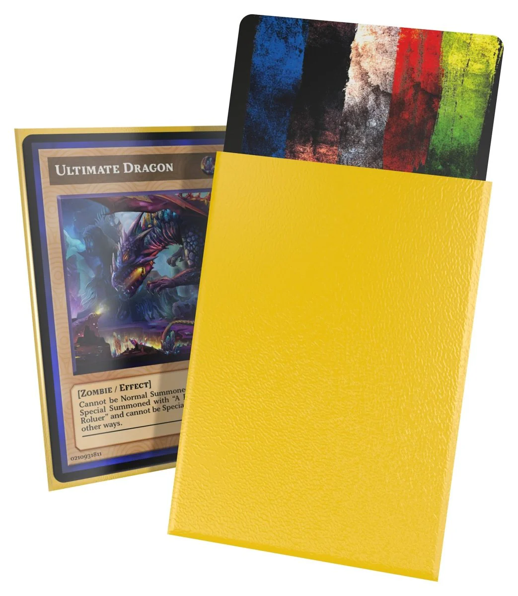 Ultimate Guard Cortex Sleeves Matte Japanese Size (60) - Yellow - Image 4