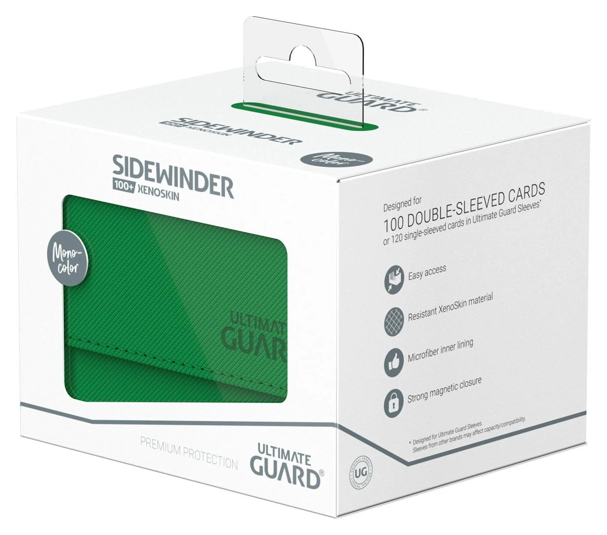 Ultimate Guard Sidewinder 100+ XenoSkin Monocolor Green - Image 7