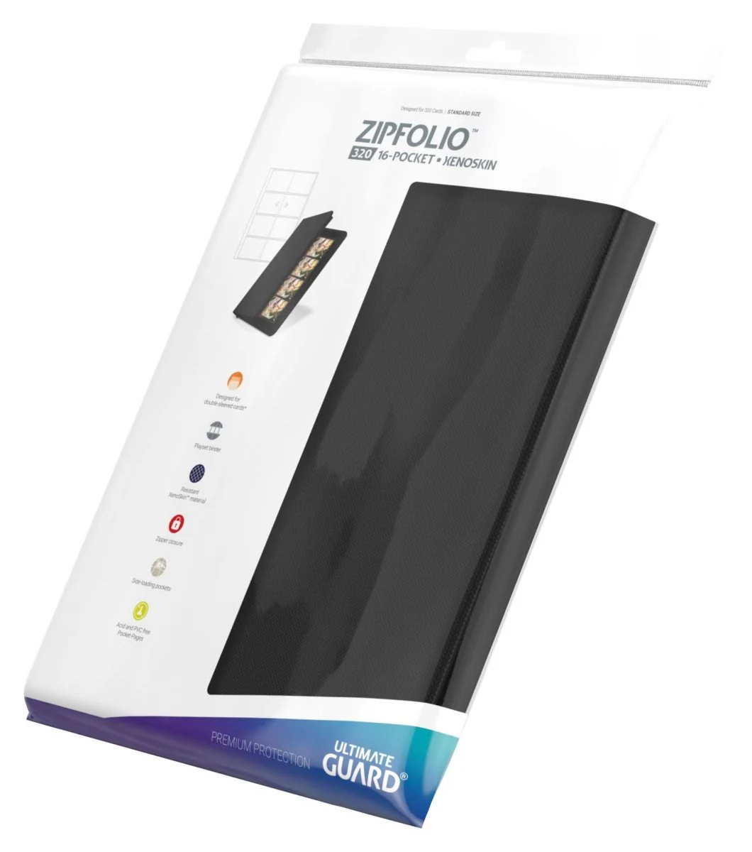 Ultimate Guard Zipfolio 320 16-Pocket Xenoskin - Black - Image 8