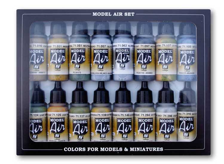 Vallejo Model Air Set - USAAF Aircraft Set (x16)
