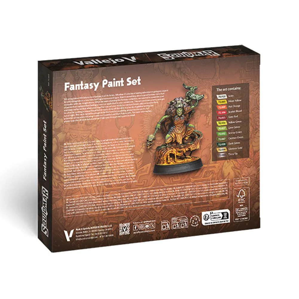 Vallejo Squidmar Fantasy Paint Set (x12) - Image 2