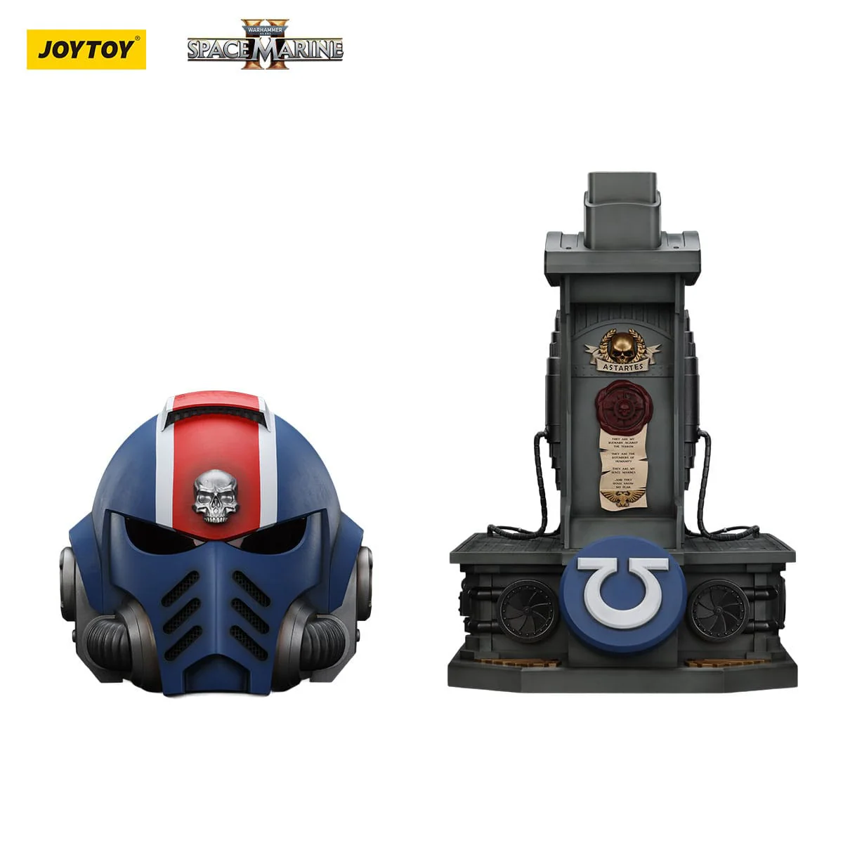 Warhammer 40,000: Space Marine 2 Replica Ultramarines Lieutenant Titus Helmet with Display Stand 1/1 - Image 11