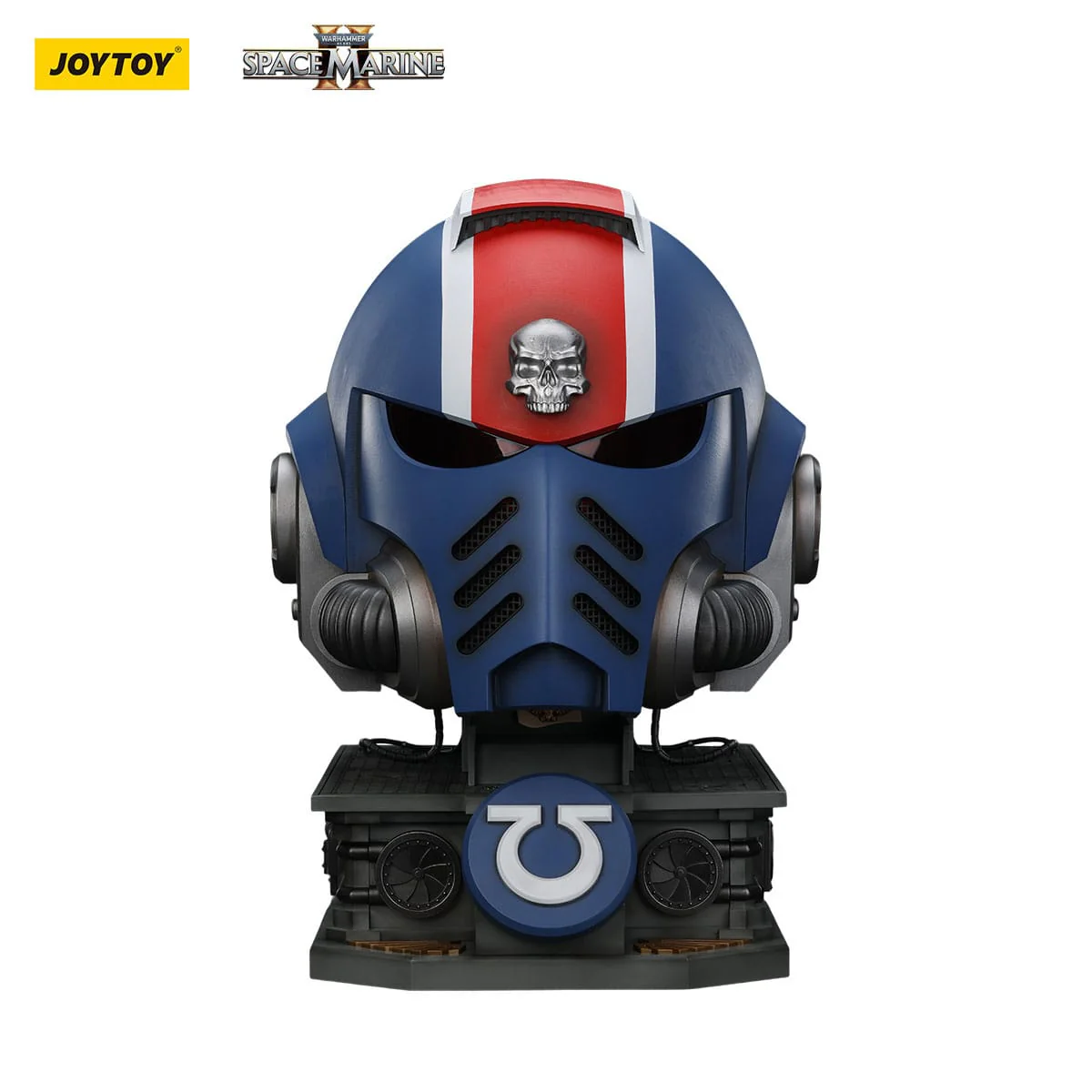 Warhammer 40,000: Space Marine 2 Replica Ultramarines Lieutenant Titus Helmet with Display Stand 1/1 - Image 7