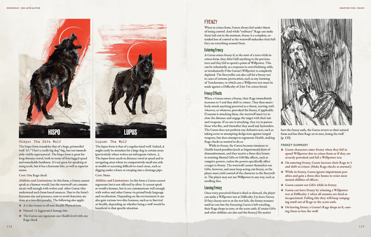 Werewolf The Apocalypse (5th Edition Core Rulebook) - Image 11