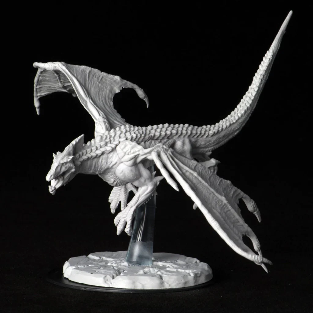 Young White Dragon: D&D Nolzur's Marvelous Unpainted Miniatures (W9) - Image 2